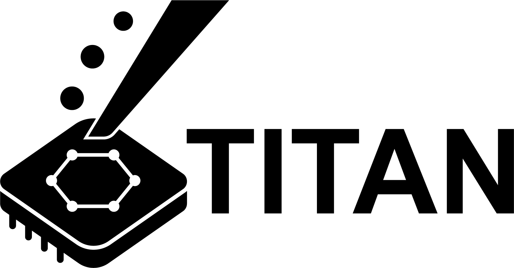 TITAN Logo & wordmark Black
