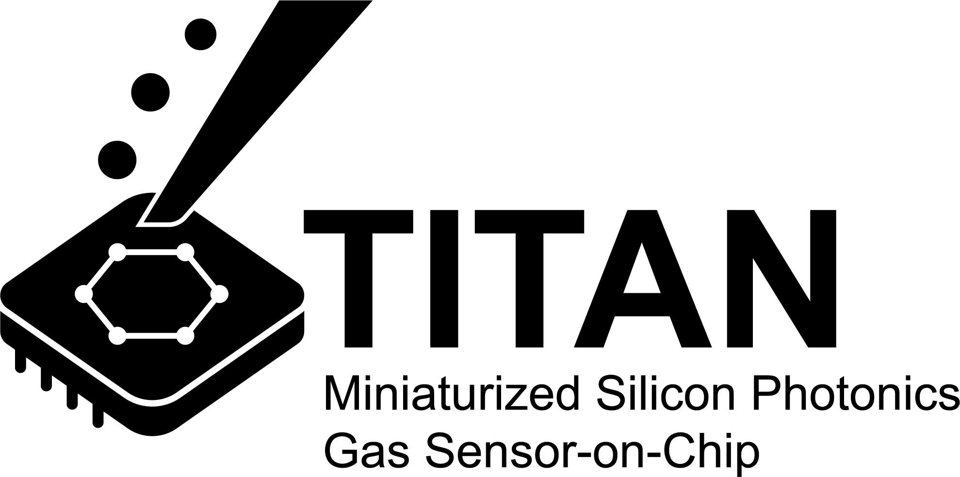 TITAN Logo, wordmark & tagline Black